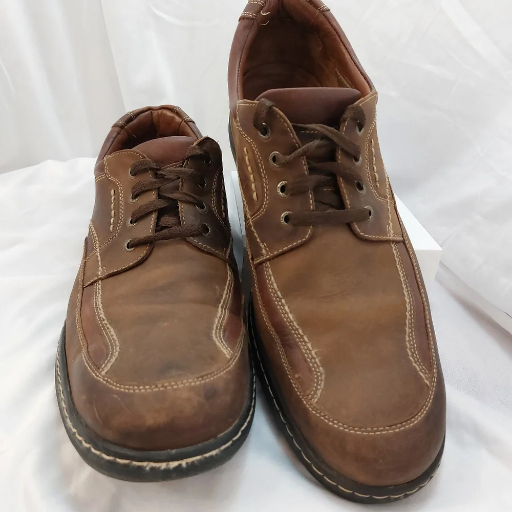 JOHNSTON & MURPHY Men's 25-2032‎ XC4 WP Brown Leather Shoes Sz 13M VTG